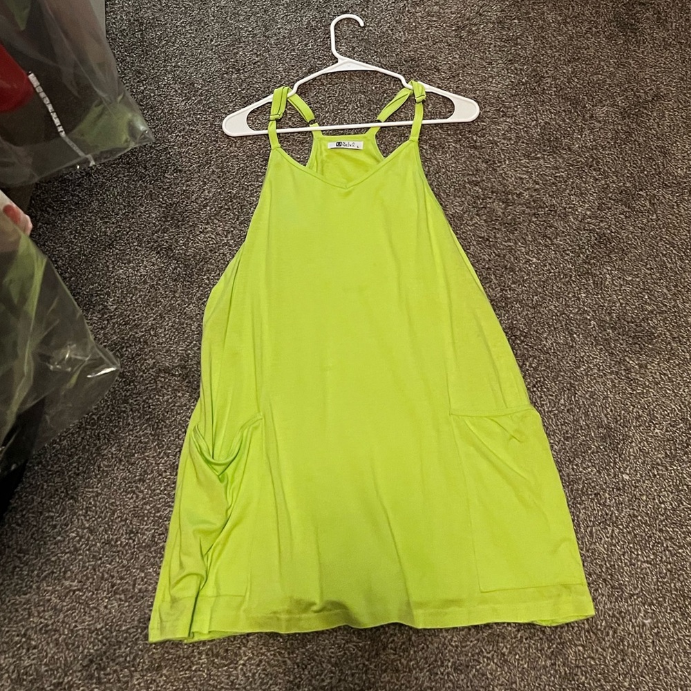 Lime Green Sleeveless Dress